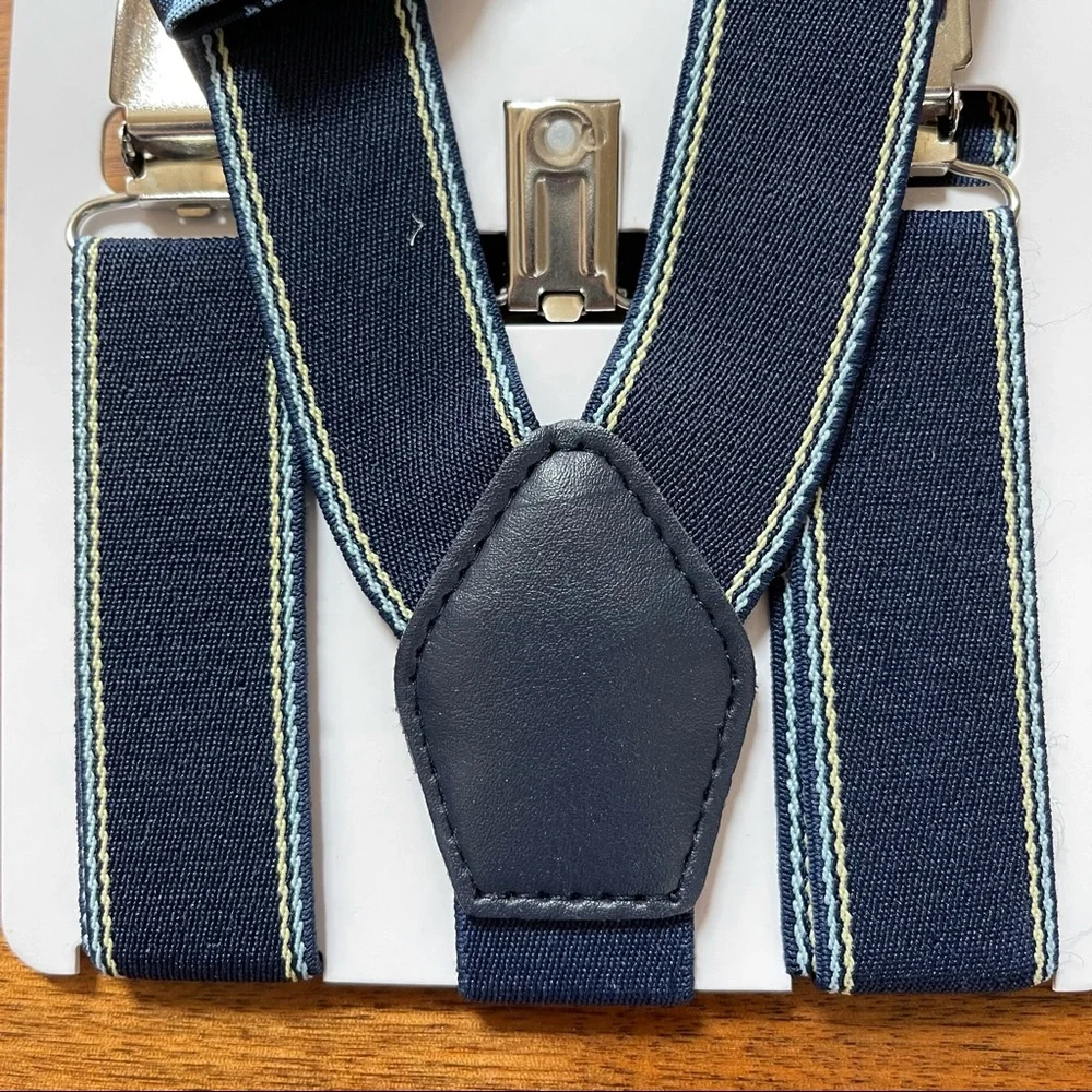 Gymboree Bow Tie and Suspenders Set in Spring Jubilee Size 6-8
